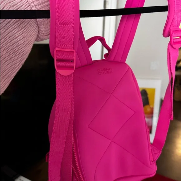 Dagne Dover Mini Neon Pink Backpack - Picture 3 of 7